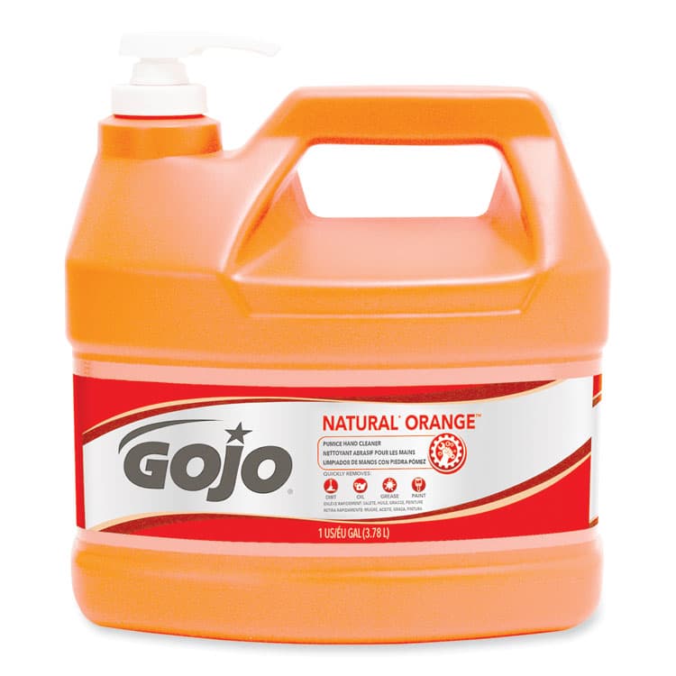 GO-JO INDUSTRIES NATURAL ORANGE Pumice Hand Cleaner, Citrus Scent, 1 gal, 2/Carton (GOJ095502CT) thumbnail 2