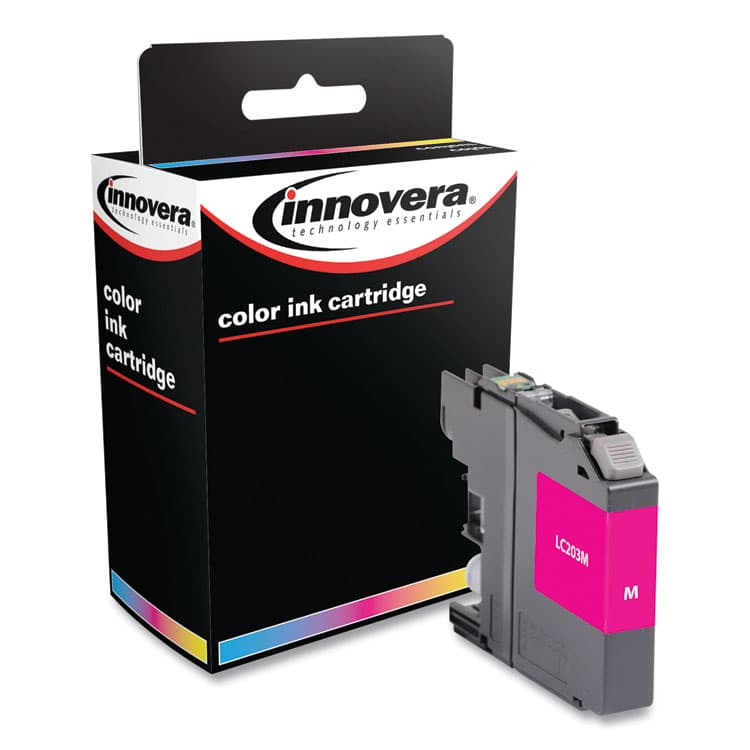 INNOVERA Remanufactured Magenta High-Yield Ink, Replacement for LC203M, 550 Page-Yield (IVRLC203M) thumbnail 2