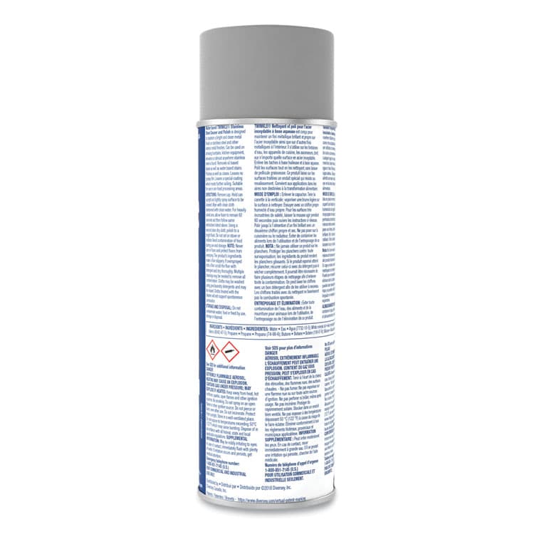 DIVERSEY Stainless Steel Cleaner and Polish, 17 oz Aerosol Spray (DVO991224EA) thumbnail 3