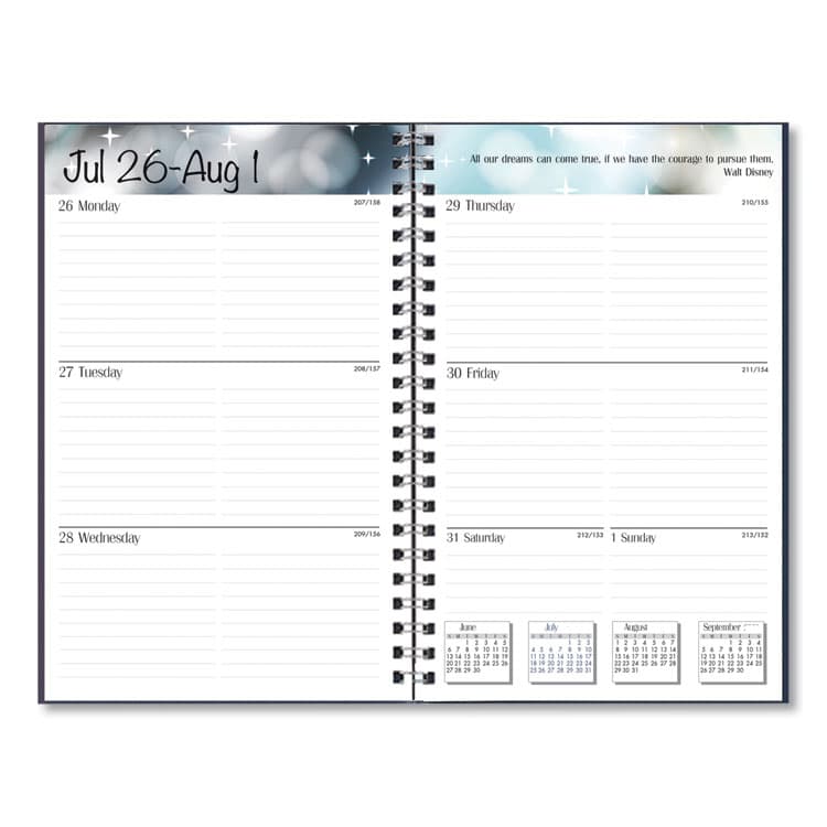 HOUSE OF DOOLITTLE Recycled Academic Weekly/Monthly Appointment Planner, 8 x 5, Black Cover, 13-Month: Aug 2025 to Aug 2026 (HOD27502) thumbnail 4