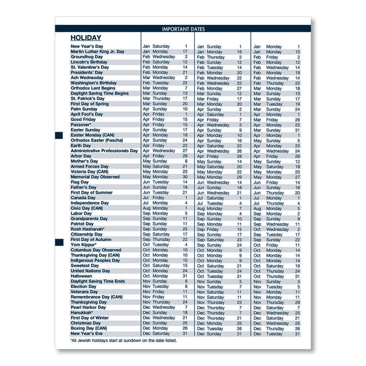 HOUSE OF DOOLITTLE Recycled Wirebound Weekly/Monthly Planner, 11 x 8.5, Black Cover, 12-Month (Jan to Dec): 2026 (HOD28302) thumbnail 4