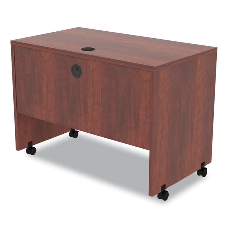 ALERA Alera Valencia Series Mobile Workstation Desk, 41.38" x 23.63" x 30", Medium Cherry (ALEVA204224MC) thumbnail 4