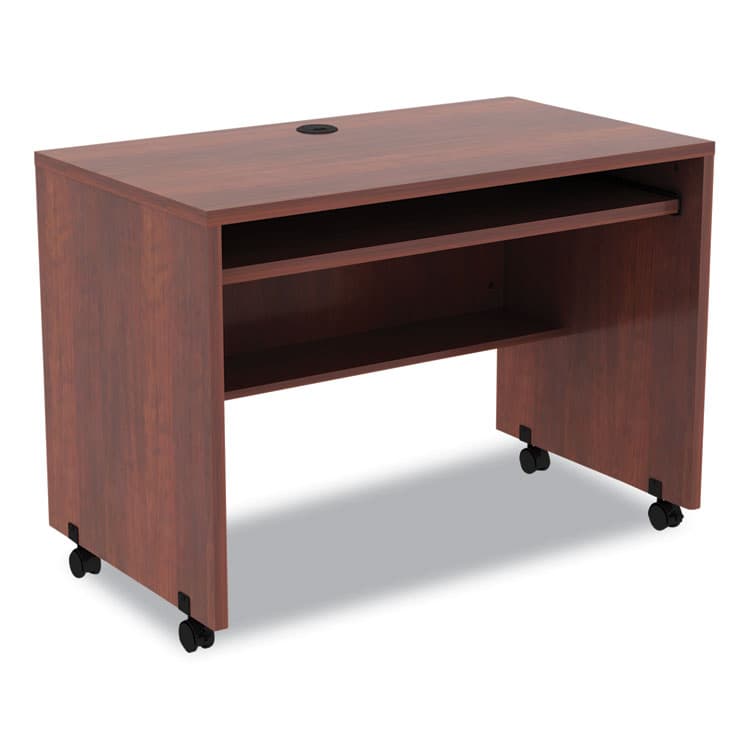ALERA Alera Valencia Series Mobile Workstation Desk, 41.38" x 23.63" x 30", Medium Cherry (ALEVA204224MC) thumbnail 2