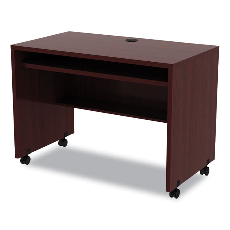ALERA Alera Valencia Series Mobile Workstation Desk, 41.38" x 23.63" x 30", Mahogany (ALEVA204224MY) thumbnail 3