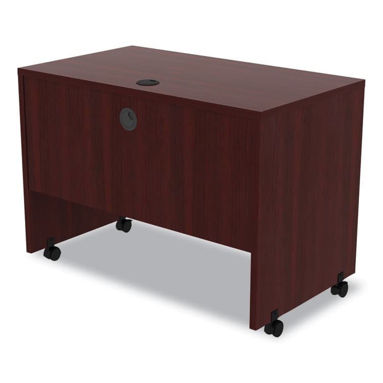 ALERA Alera Valencia Series Mobile Workstation Desk, 41.38" x 23.63" x 30", Mahogany (ALEVA204224MY) thumbnail 4