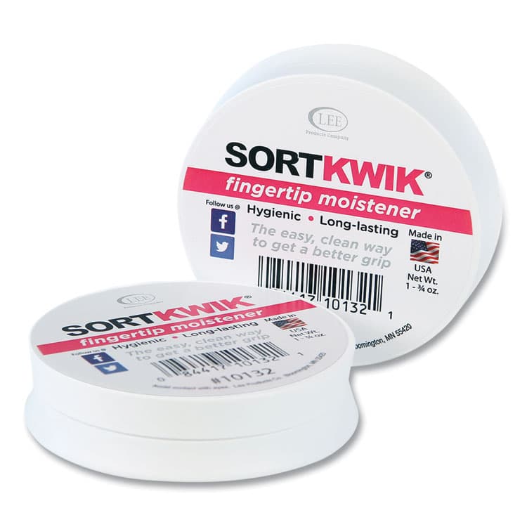 LEE PRODUCTS COMPANY Sortkwik Fingertip Moisteners, 1.75 oz, Pink, 2/Pack (LEE10132)