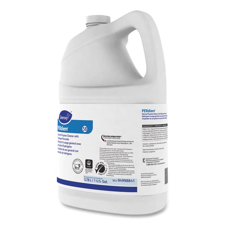 DIVERSEY PERdiem Concentrated General Purpose Cleaner - Hydrogen Peroxide, 1 gal, Bottle (DVO94998841) thumbnail 4