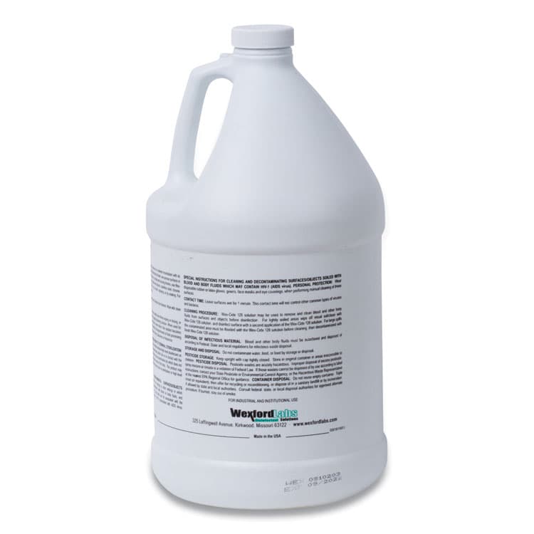 WEXFORD LABS Wex-Cide Concentrated Disinfecting Cleaner, Nectar Scent, 128 oz Bottle (WXF211000EA) thumbnail 2