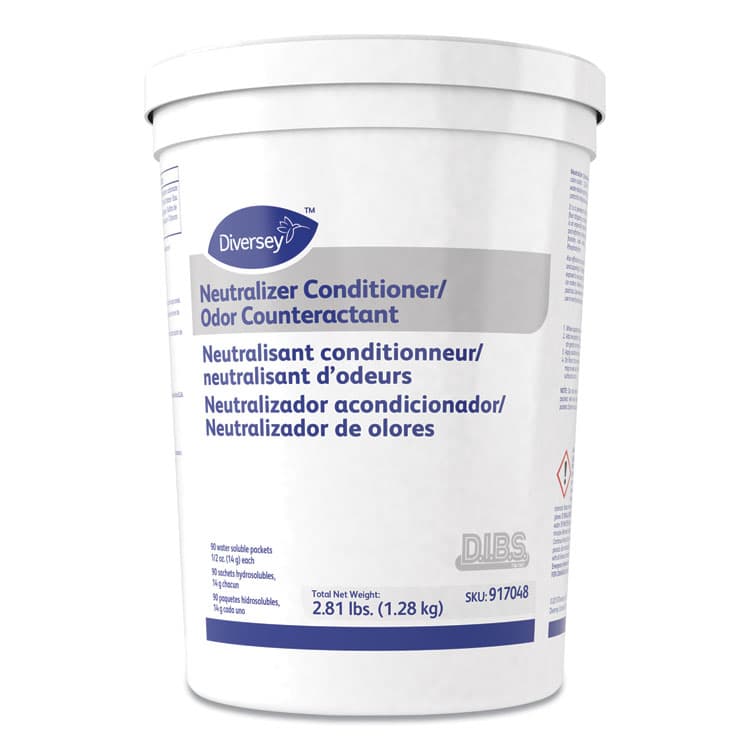 DIVERSEY Floor Conditioner/Odor Counteractant, Powder, 0.5 oz Packet, 90/Tub, 2/Carton (DVO917048)