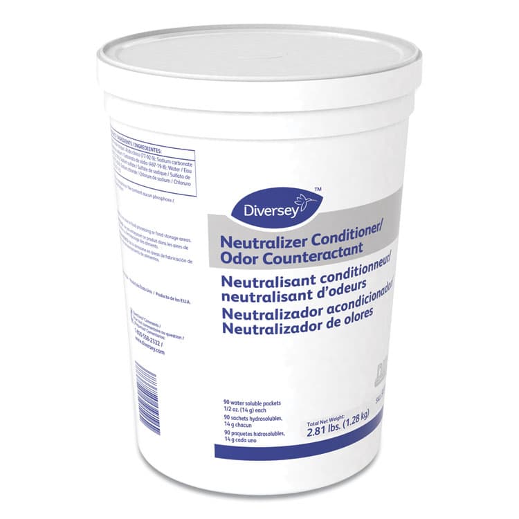 DIVERSEY Floor Conditioner/Odor Counteractant, Powder, 0.5 oz Packet, 90/Tub, 2/Carton (DVO917048) thumbnail 4