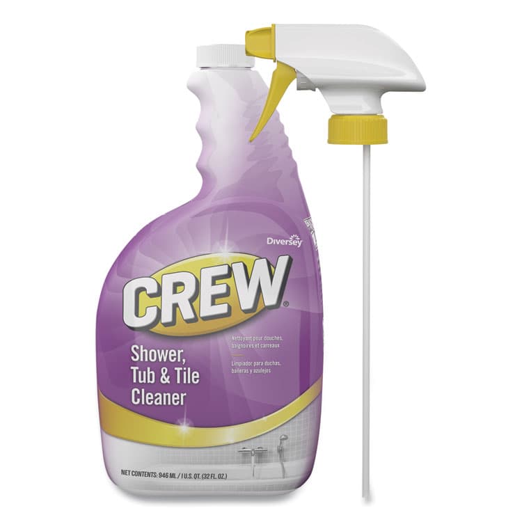 DIVERSEY Crew Shower, Tub and Tile Cleaner, Liquid, 32 oz (DVOCBD540281EA)