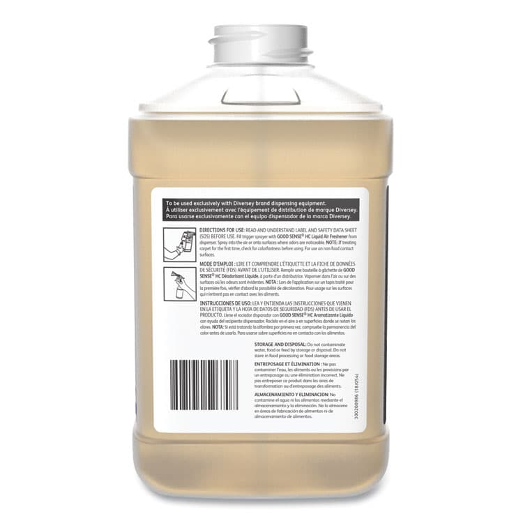 DIVERSEY Good Sense Liquid Odor Counteractant, Clean and Fresh, 84.5 oz, 2/Carton (DVS101109734) thumbnail 3