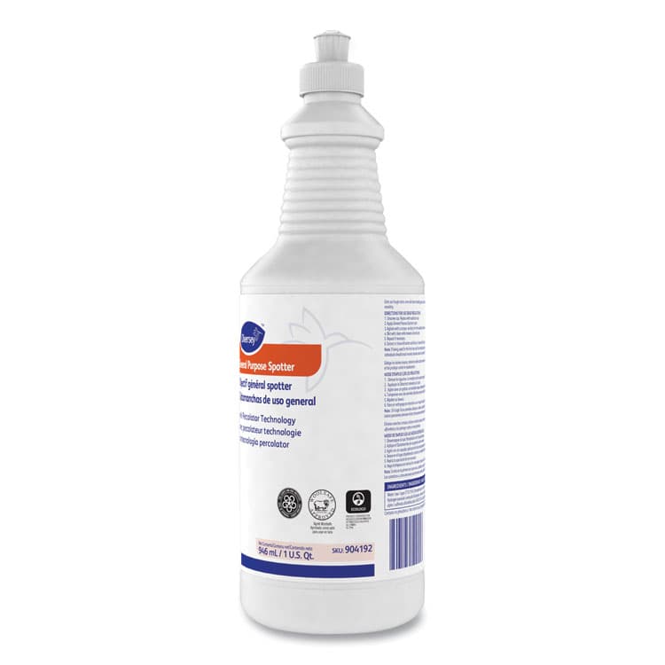 DIVERSEY General Purpose Spotter, Floral Scent, Liquid, 1 qt Squeeze Bottle, 6/Carton (DVO101109763) thumbnail 4