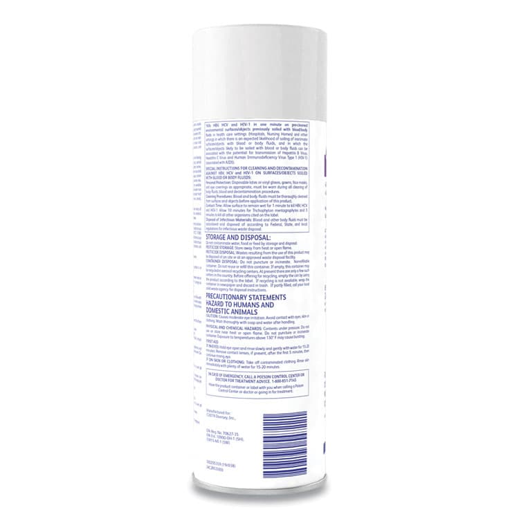 DIVERSEY Envy Foaming Disinfectant Cleaner, Lavender Scent, 19 oz Aerosol Spray, 12/Carton (DVO04531) thumbnail 3