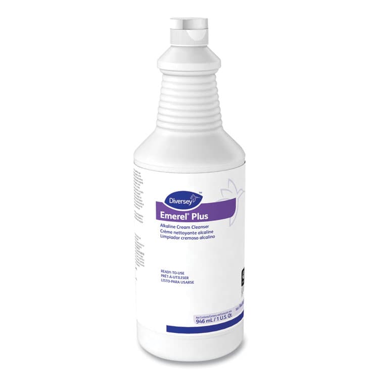 DIVERSEY Emerel Plus Cream Cleanser, Odorless, 32 oz Squeeze Bottle, 12/Carton (DVO94496138) thumbnail 3