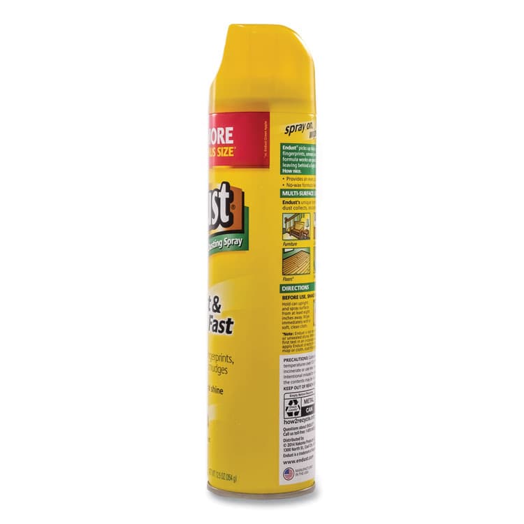 DIVERSEY Endust Multi-Surface Dusting and Cleaning Spray, Lemon Zest, 12.5 oz Aerosol Spray (DVOCB508171EA) thumbnail 4