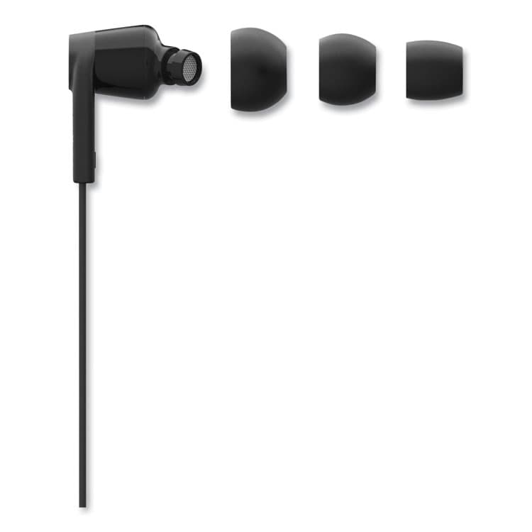 BELKIN COMPONENTS SOUNDFORM Headphones with Lightning Connector, 44" Cord, Black (BLKG3H0001BTBLK) thumbnail 3