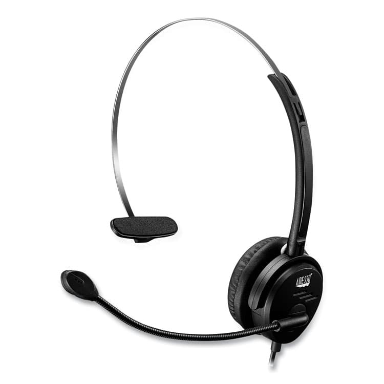 ADESSO Xtream P1 Monaural Over the Head Headset with Microphone, Black (ADEXTREAMP1) thumbnail 3
