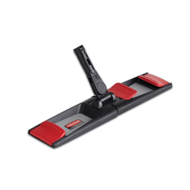 RUBBERMAID COMMERCIAL PROD. Adaptable Flat Mop Frame, 18.25 x 4, Black/Gray/Red (RCP2132428)