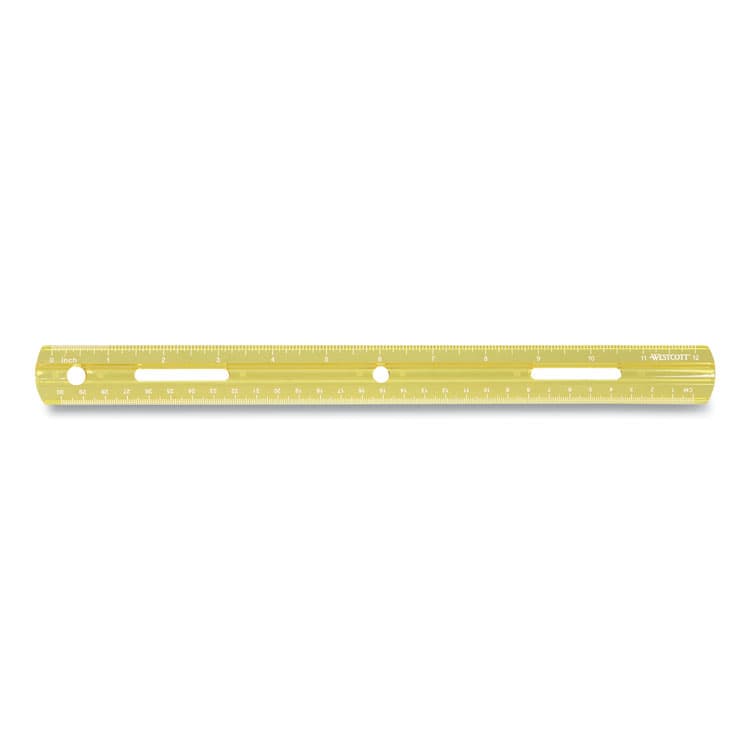 ACME UNITED CORPORATION Plastic Ruler, Standard/Metric, 12" (30 cm) Long, Assorted Translucent Colors (ACM17722) thumbnail 4