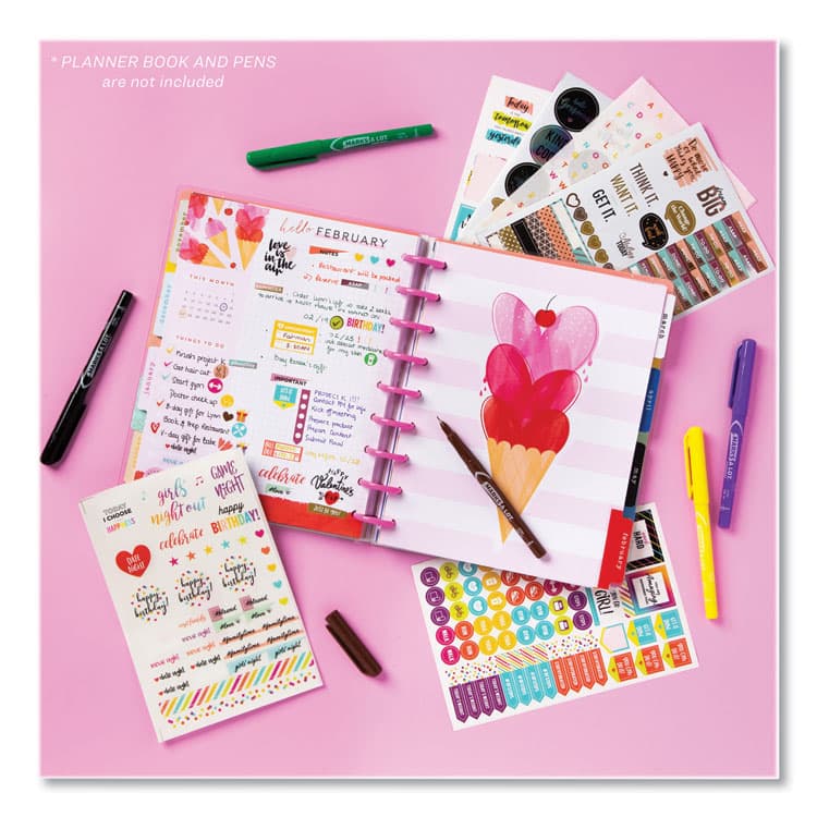 AVERY PRODUCTS CORPORATION Planner Sticker Variety Pack for Moms: Budget, Family, Fitness, Holiday and Work Stickers, Assorted Sizes and Colors, 1820/PK (AVE6780) thumbnail 3