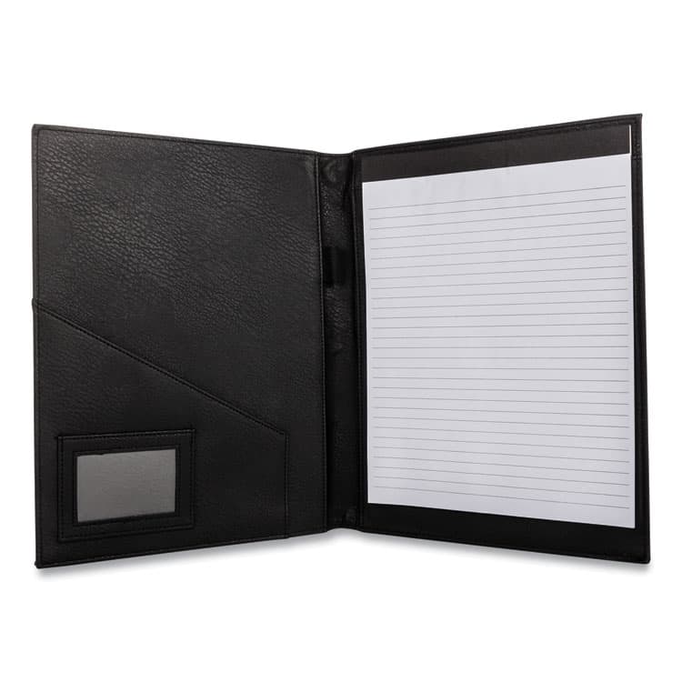 BOND STREET LTD. Faux-Leather Padfolio, 9 x 12 Pad, 9.75 x 12.5, Black (BND5042BSBLACK) thumbnail 3