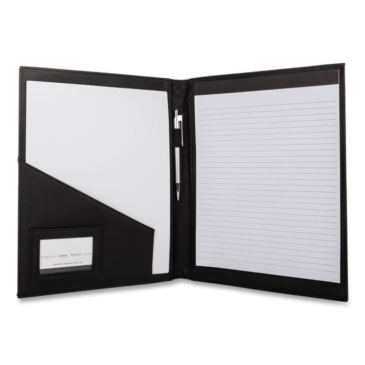 BOND STREET LTD. Faux-Leather Padfolio, 9 x 12 Pad, 9.75 x 12.5, Black (BND5042BSBLACK) thumbnail 4