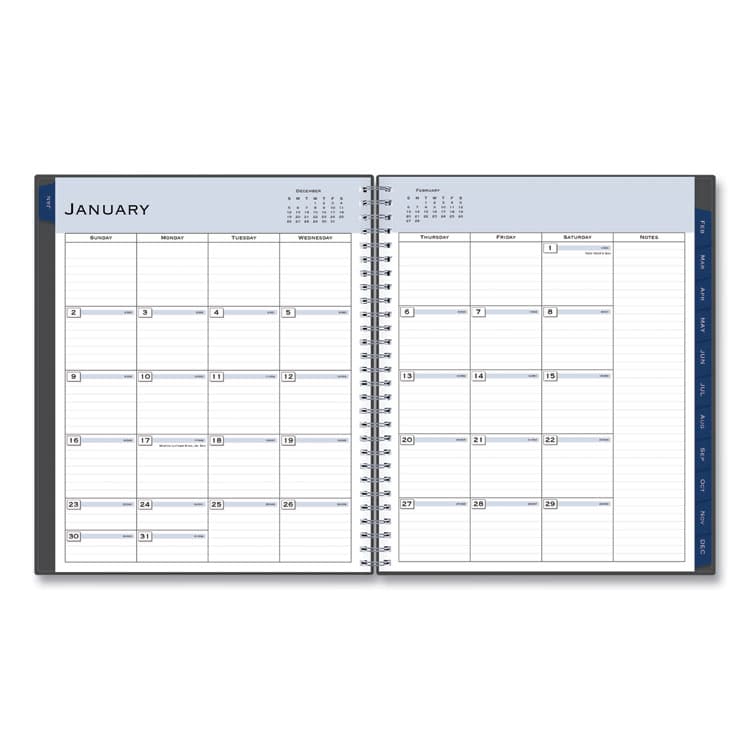 BLUE SKY Passages Monthly Planner, 10 x 8, Charcoal Cover, 12-Month (Jan to Dec): 2026 (BLS100011) thumbnail 2
