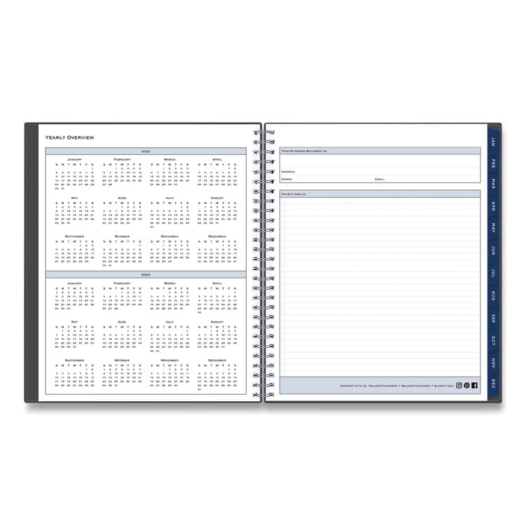 BLUE SKY Passages Monthly Planner, 10 x 8, Charcoal Cover, 12-Month (Jan to Dec): 2026 (BLS100011) thumbnail 4