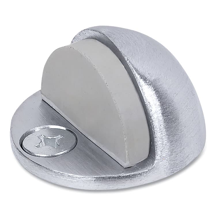 TELL MANUFACTURING Low Dome Floor Stop, 1.75" Diameter x 1.5"h, Satin Chrome (PFQDT100033)