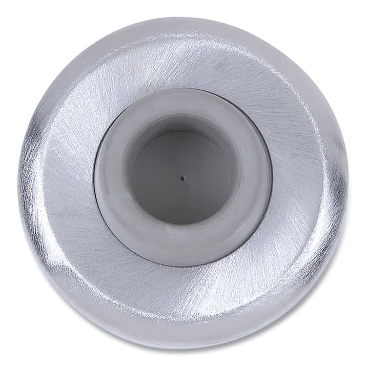 TELL MANUFACTURING Concave Wall Bumper, 5 x 2 x 6, Satin Chrome (PFQDT100084)