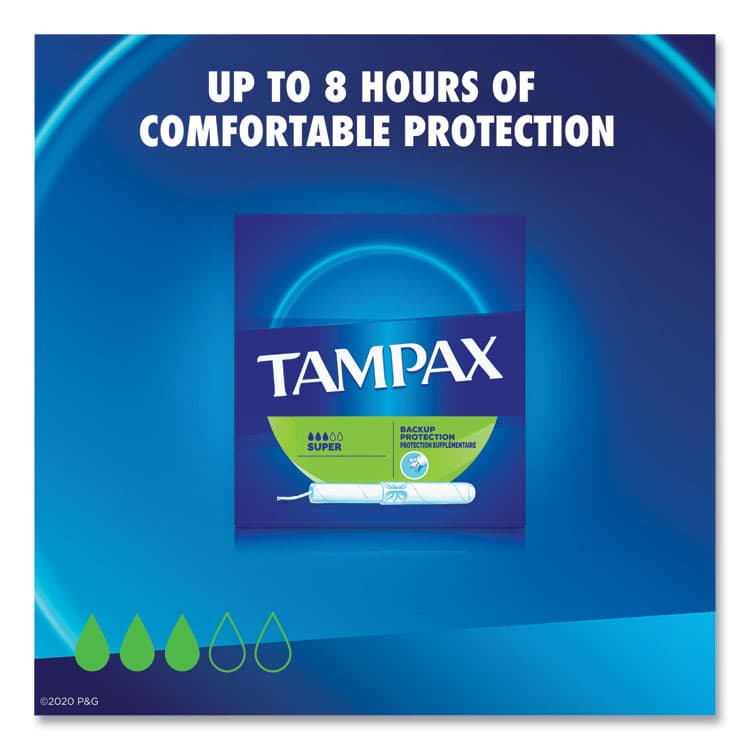 PROCTER & GAMBLE Cardboard Applicator Tampons, Super Absorbency, 10/Box (PGC31409) thumbnail 2