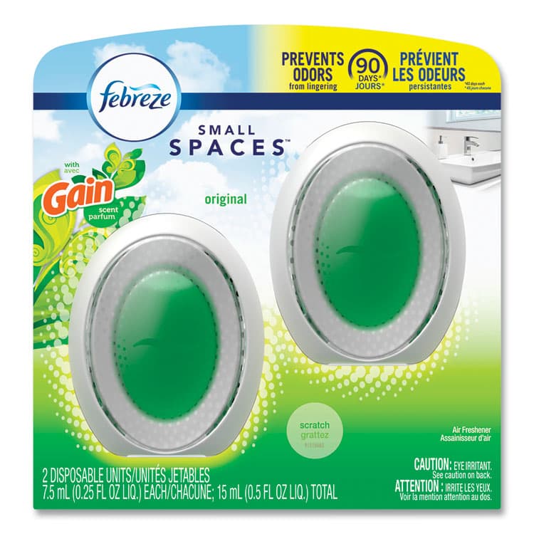 PROCTER & GAMBLE smallSPACES, Gain Original Scent, 7.5 mL Cartridge, 2/Pack (PGC93330EA)