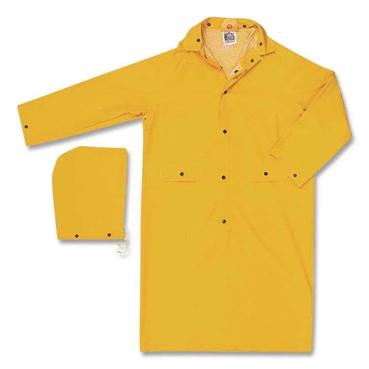 MCR SAFETY 200C Yellow Classic Rain Coat, 2X-Large (RVR200CX2)