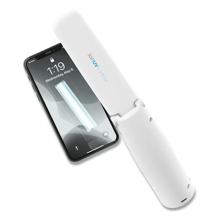TZUMI ionUV Mini Sanitizer Wand, White (TZM7548ST) thumbnail 2