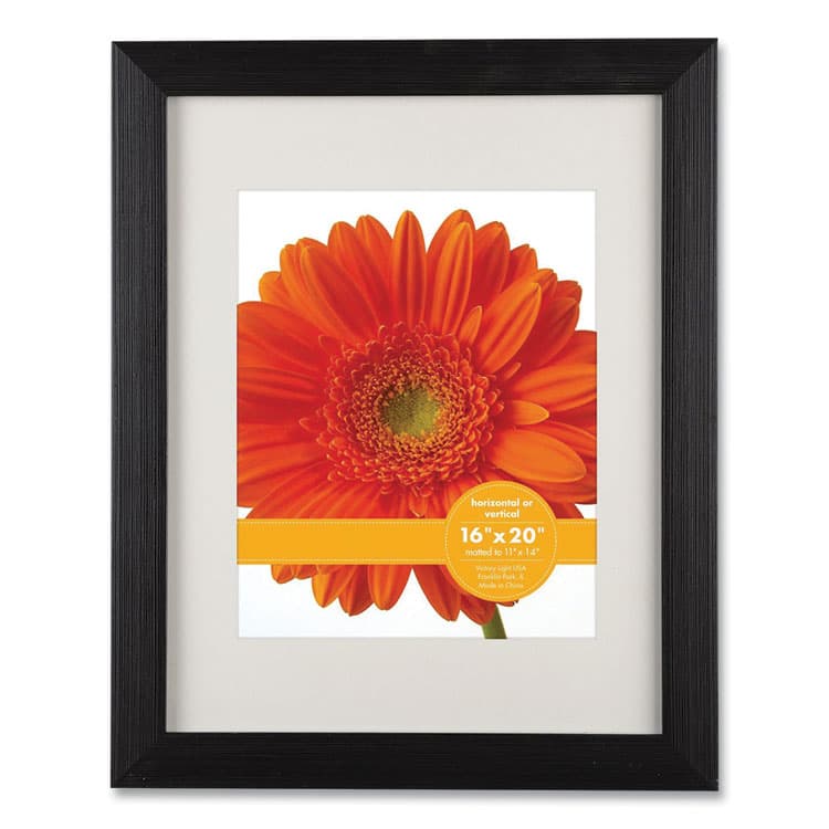 VICTORY LIGHT USA LLC Woodtone Poster Frame with Mat, 11 x 14 Insert, Cappuccino (VLU1068275B1620)