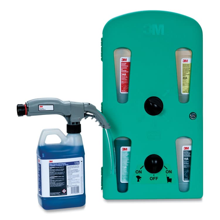 3M/COMMERCIAL TAPE DIV. Bathroom Disinfectant Cleaner Concentrate 4A, Baby Powder Scent, 0.5 gal Bottle, 4/Carton (MMM4A) thumbnail 2