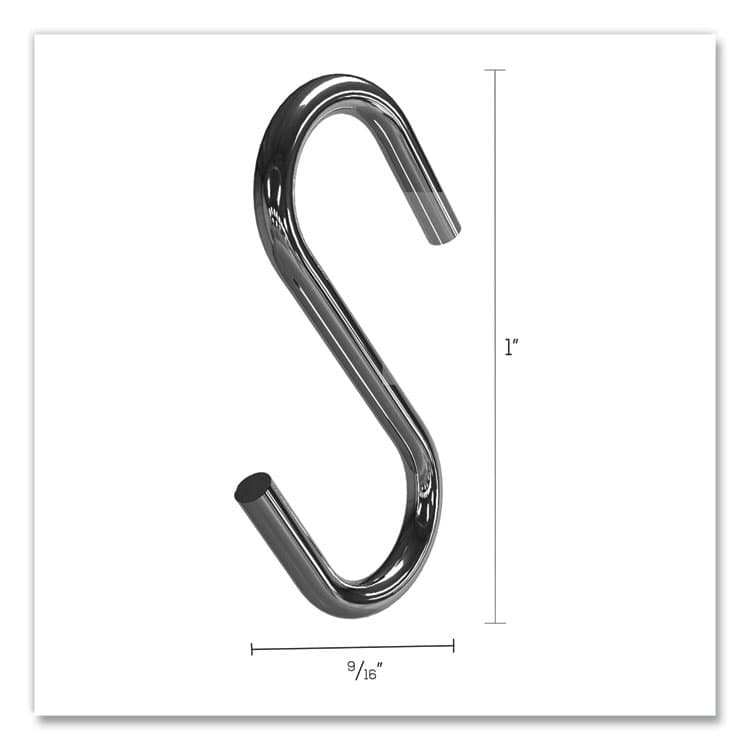 DEFLECTO CORPORATION S Hooks, Metal, Silver, 50/Pack (DEF20013) thumbnail 2