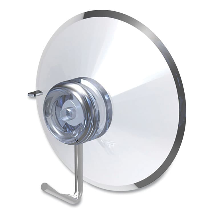 DEFLECTO CORPORATION Suction Cup with Hook, Metal Silver Hook, 25/Pack (DEF20011) thumbnail 2