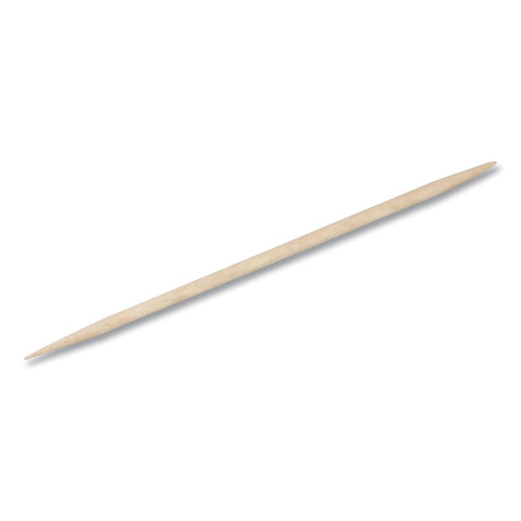 HANDGARDS . Round Wood Toothpicks, Natural, 12,000/Carton (HDG431409)