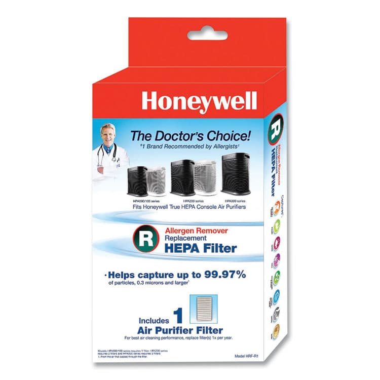 HONEYWELL ENVIRONMENTAL True HEPA Air Purifier Replacement Filter, 6.75 x 10.32 (HWLHRFR1)