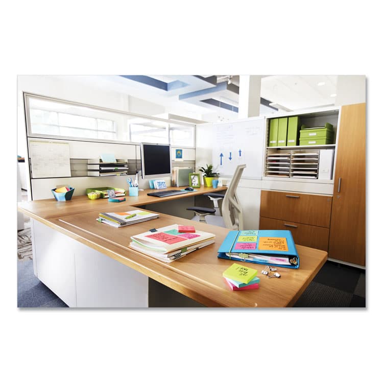 3M/COMMERCIAL TAPE DIV. Original Pads in Poptimistic Colors, Cabinet Pack, 3 x 3, 100 Sheets/Pad, 18 Pads/Pack (MMM65418CTCP) thumbnail 3