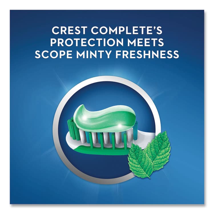 PROCTER & GAMBLE Complete Whitening Toothpaste + Scope, Minty Fresh, 0.85 oz Tube, 36/Carton (PGC38592CT) thumbnail 3