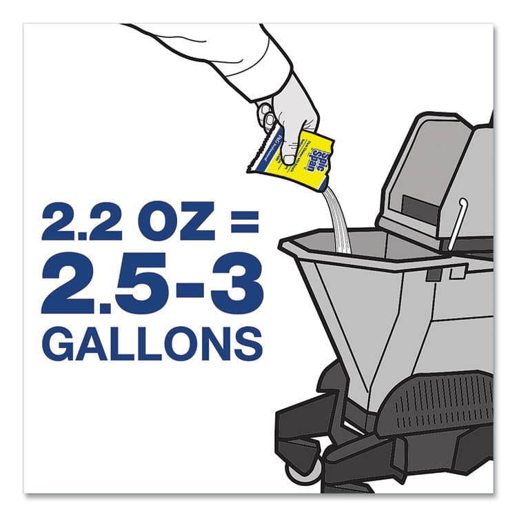 PROCTER & GAMBLE Bleach Floor Cleaner Packets, 2.2oz Packets, 45/Carton (PGC02010) thumbnail 3