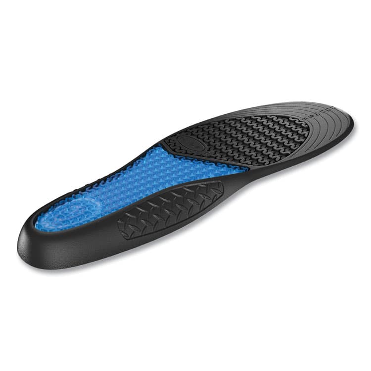 SCHOLL'S WELLNESS COMPANY LLC Comfort and Energy Work Massaging Gel Insoles, Men, Men's Sizes 8 to 14, Black/Blue, Pair (DSC59062) thumbnail 4