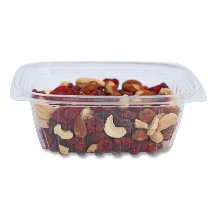 WORLD CENTRIC PLA Rectangular Deli Containers, 12 oz, 4.8 x 5.9 x 2.1, Clear, Plastic, 900/Carton (WORRDCS12)