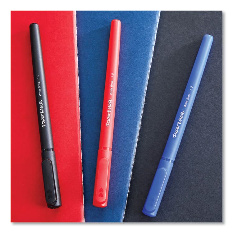 SANFORD Write Bros. Ballpoint Pen, Stick, Bold 1.2 mm, Blue Ink, Blue Barrel, Dozen (PAP2124513) thumbnail 4