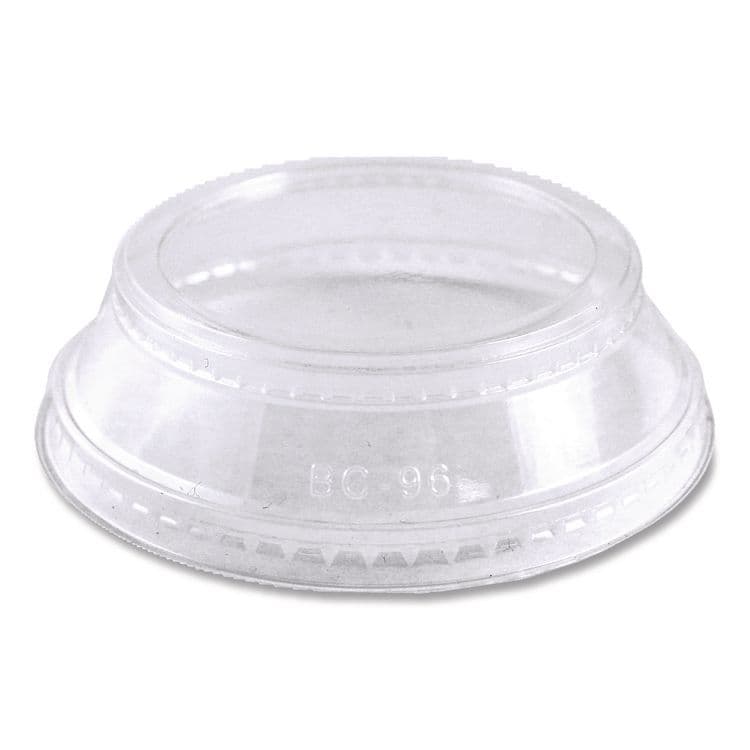 WORLD CENTRIC PLA Clear Cold Cup Lids, Dome Lid, Fits 9 oz to 24 oz Parfait Cups, Plastic, Clear, 1,000/Carton (WORCPLCS12SH)
