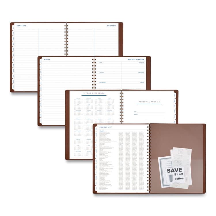 AT-A-GLANCE Signature Collection Academic Weekly/Monthly Planners, 11.5 x 8, Distressed Brown Cover, 13-Month: July 2025 to July 2026 (AAGYP905A09) thumbnail 4