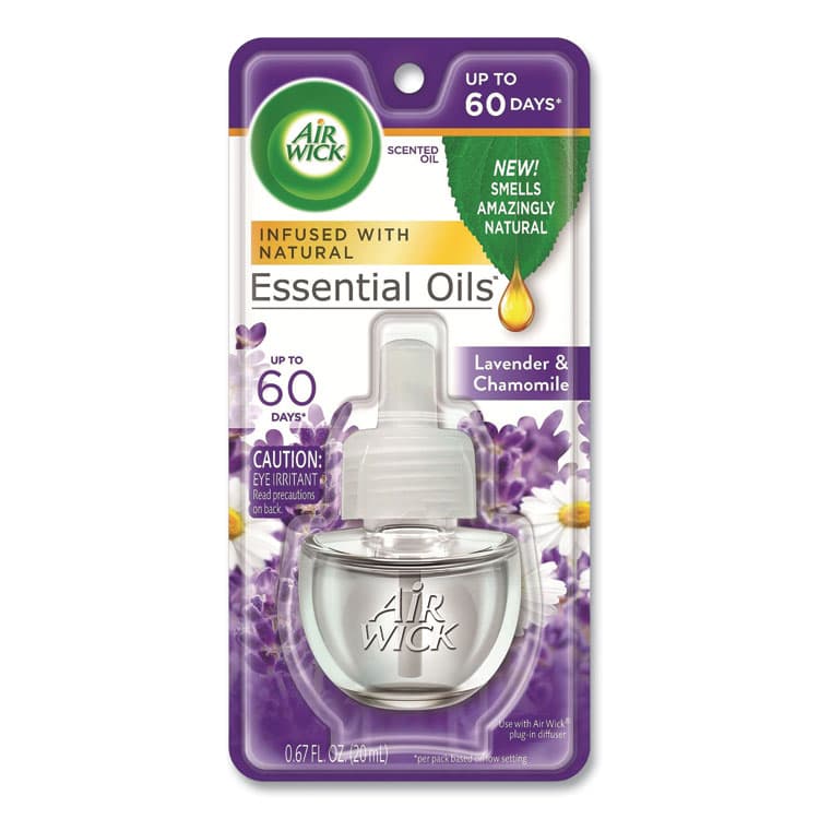 RECKITT BENCKISER Scented Oil Refill, Lavender and Chamomile, 0.67 oz, 8/Carton (RAC78297CT)
